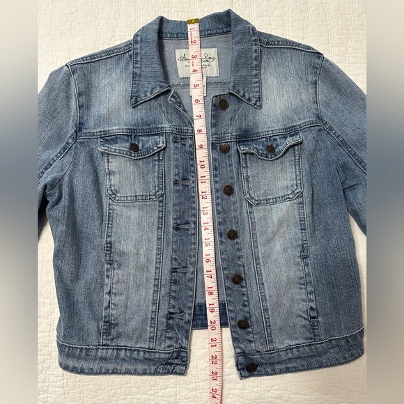 Vintage American Rag denim jacket cropped size large - Picture 4 of 12